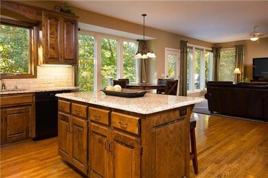 Enjoy being in the kitchen or relaxing in the larg