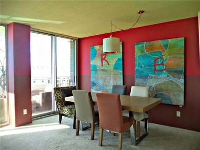 Dining Area and Balcony with Southside Bay View.