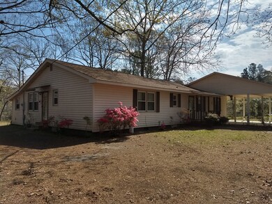 Left side of house