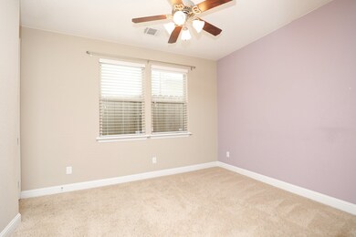 The downstairs bedroom/study has a door leading to