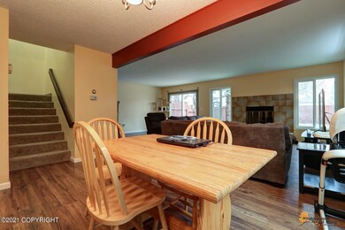 Dining Area Overlooks Living Room