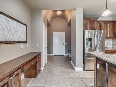 Barrel ceiling entry welcomes you home.
