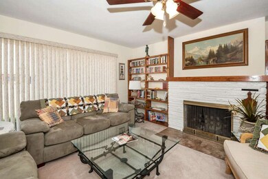 Living Room With Fireplace