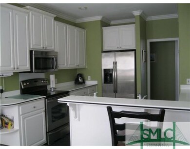 Kitchen. Stainless appliances, solid surface count