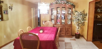 Spacious Tiled Dining Room