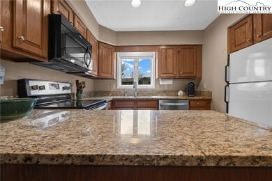 Granite counters in the kitchen