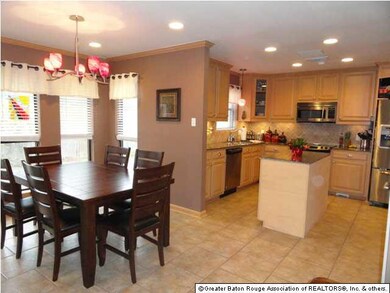 Breakfast room and kitchen