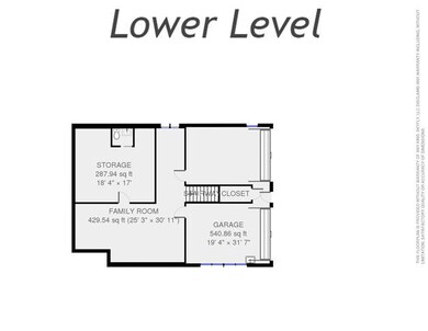 Lower Level Floor Plan