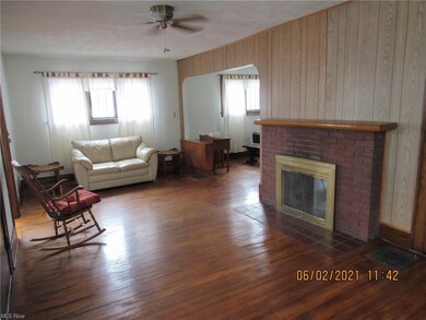 Living room is open to the dining room.