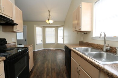 Kitchen and eat in dining room
