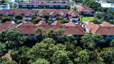 This photo highlights the private wooded view.