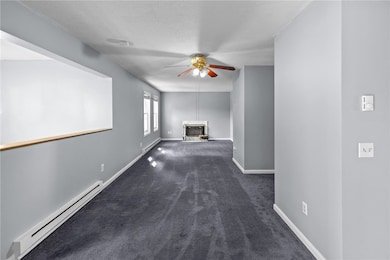 Dining area and living room