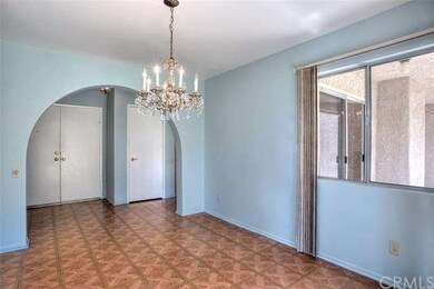 Looking at entry from inside dining area.