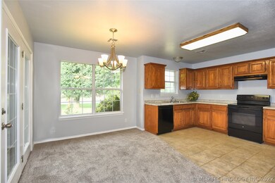 Dining room opens to kitchen