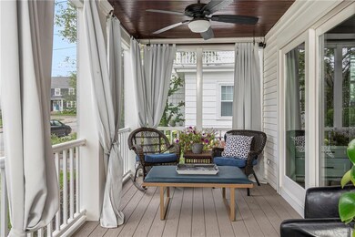 Screened front porch