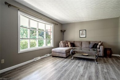 Laminate flooring spreads throughout the entire ma