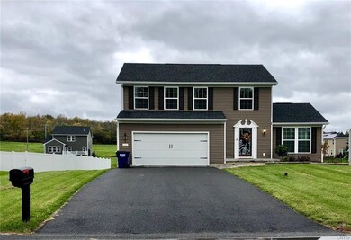 Double wide driveway, 2 car garage