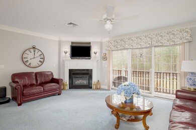 Living room with gas fireplace