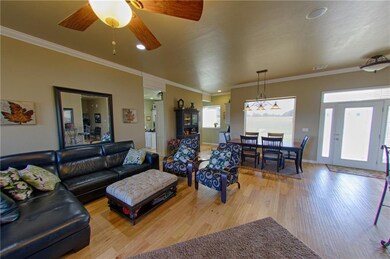 Main living area with view of the front entry.