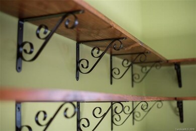 Decorative open shelving