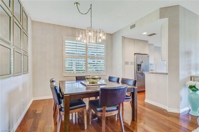 Dining room flows into the renovated kitchen