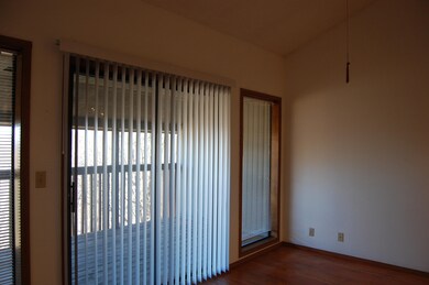 Living area with vaulted ceilings
