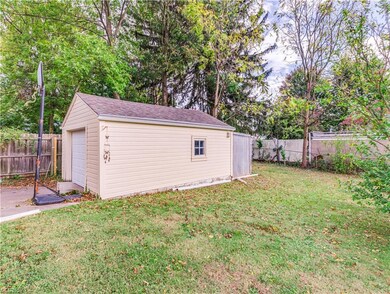 Garage and yard