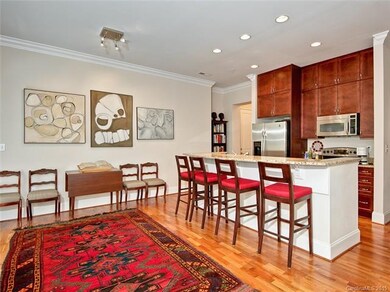 open dining room + kitchen
