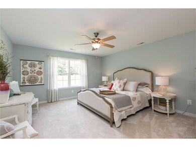 Photo shows model home Master Bedroom - Powell flo