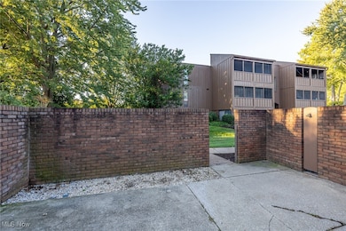 Gate with a patio area