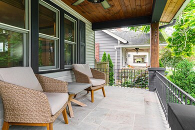Front porch with bluestone