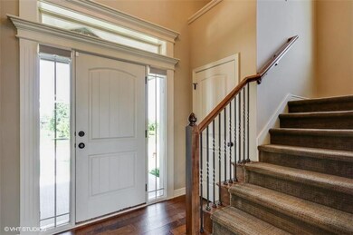 wide, 2-story entry is so inviting