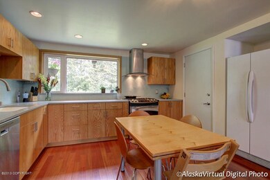Kitchen with backyard access