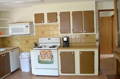 Kitchen with hallway