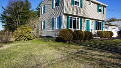 The home is well landscaped.