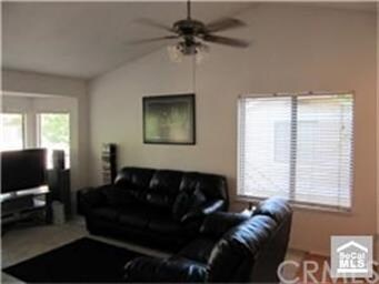 Vaulted Ceilings and Ceiling Fan.