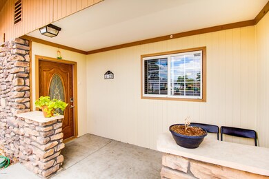 Lilac-front door