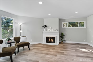 Large living room for entertaining.