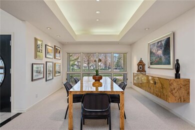 Natural light and ambient lighting enhance the for