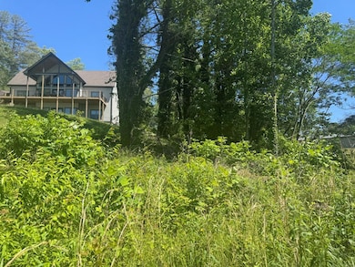 View of lot from edge of lake (right of house)