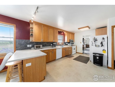 Kitchen with wood cabinets and all appliances included!