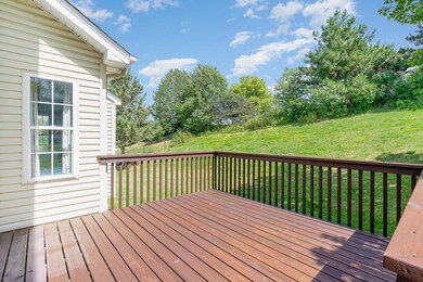 Enjoy the serenity of green space. There are even raspberry bushes!