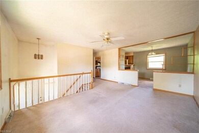 Family room over looking the dinning room