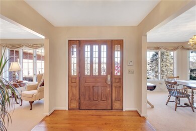 Beautiful random-width, Hard Wood Floors welcome y