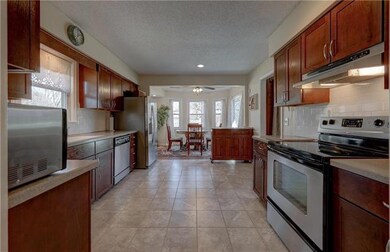 Corian Countertops and Kitchen Opens to Breakfast 