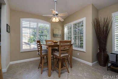 The Dining area with Ceiling Fan