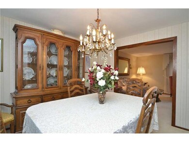 Dining Room. The dining room opens to the living r