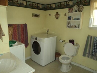 Downstairs bath and laundry room