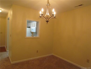 Dining area with great space and new chandlier