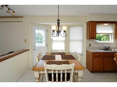 Kitchen. The eat-in kitchen includes a bay window 